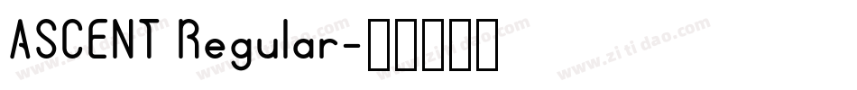 ASCENT Regular字体转换